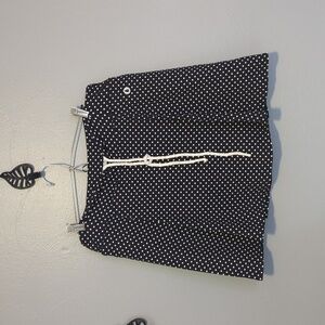 Donajo Black Polka Dot Athletic Shorts With Pockets Size 3